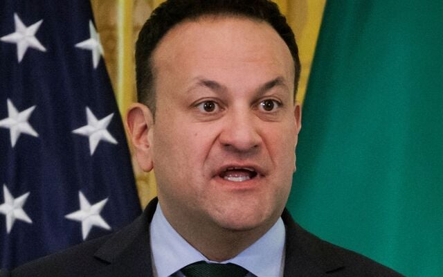 March 17, 2024: Then-Taoiseach Leo Varadkar speaks during a St. Patrick\'s Day event with President Joe Biden in the East Room of the White House.