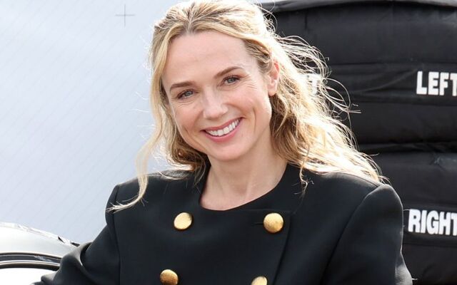 April 12, 2025: Kerry Condon with IWC Schaffhausen at the Goodwood Members Meeting in Goodwood near Chichester, England.