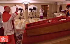 WATCH: Camerlengo Kevin Farrell ascertains death of Pope Francis