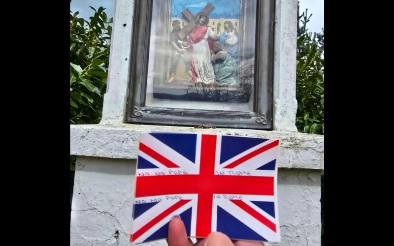 Belfast-based Protestant group 'celebrates' Pope's death at shrine in Co Louth