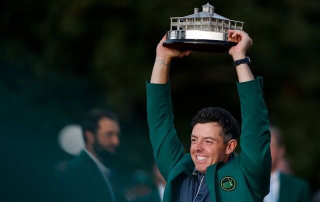 April 13, 2025: Rory McIlroy after winning the Masters and clinching a career Grand Slam. Getty Images