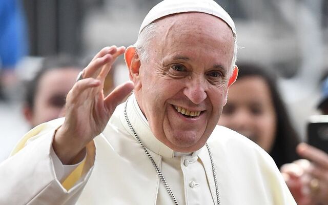 Pope Francis in Dublin in 2018.