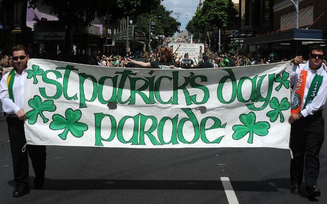 March 13, 2010: The Brisbane St Patrick\'s Day Parade, organised by the Queensland Irish Association, in the central business district in Brisbane, Australia. 