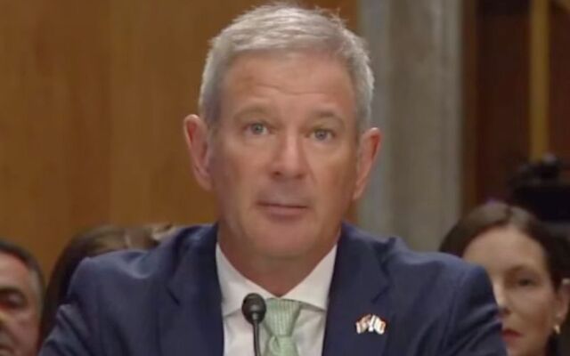 May 1, 2025: Edward Walsh at his confirmation hearing to become the US Ambassador to Ireland.