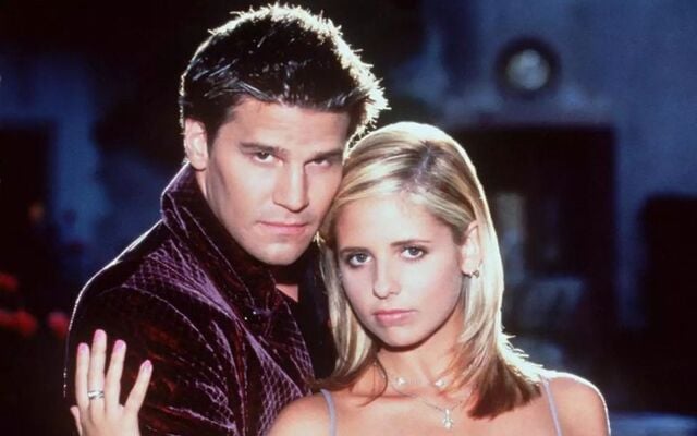 Angel and Buffy.