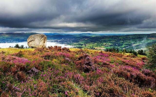 Mourne Mountains in County Down, Ireland.