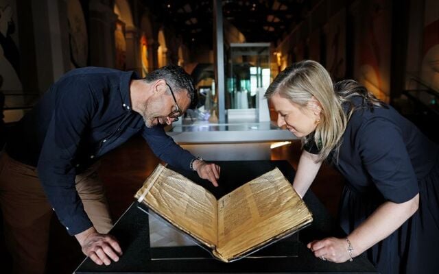 Matthew Seaver, Exhibition Curator, National Museum of Ireland and Maeve Sikora, Keeper of Irish Antiquities, National Museum of Ireland.