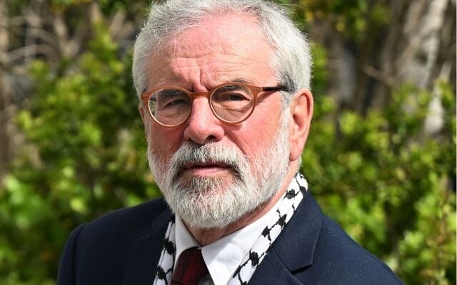 May 30, 2025: Former Sinn Fein leader Gerry Adams outside the Four Courts in Dublin as the jury deliberates in his libel case against the BBC.
