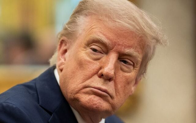 US President Donald Trump, pictured here in April 2025.