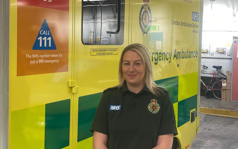 Irish paramedic follows in her grandfather’s footsteps by joining London Ambulance Service