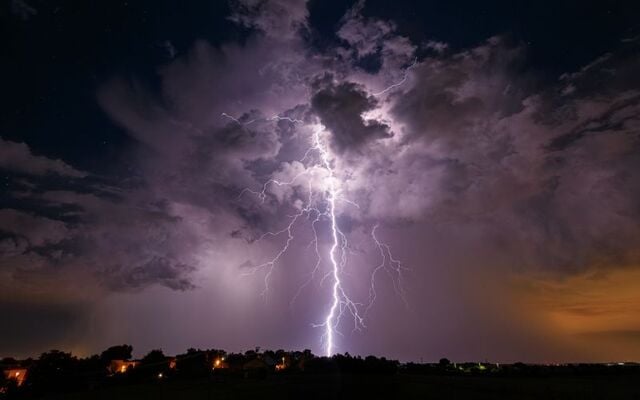 A lightning strike in Co Cavan on Friday killed ten cows.