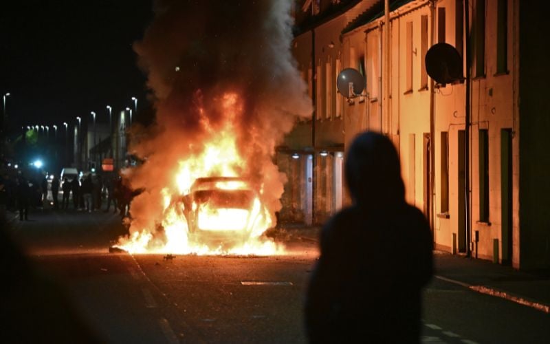 Ballymena: Second night of serious disorder in Northern Ireland town