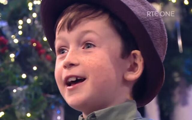 Leo Earley on \"The Late Late Toy Show\" in 2024.