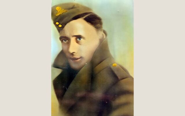 Joseph Devlin in his Royal Artillery uniform during WWII