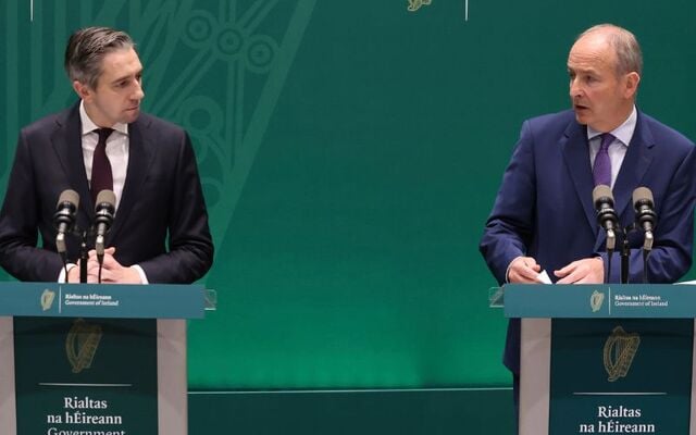 June 24, 2025: Tánaiste Simon Harris (L) and Taoiseach Micheál Martin.