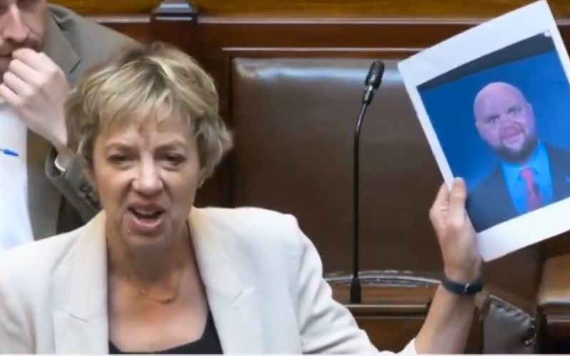TD flashes JD Vance meme in the Dáil while criticizing new US visa vetting