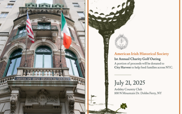 The American Irish Historical Society\'s first annual golf outing takes place on July 21