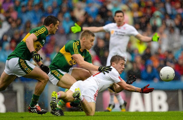 Kerry v Tyrone in Dublin\'s Croke Park in 2015. The two counties are due to meet again on July 12 in the 2025 semi-final.