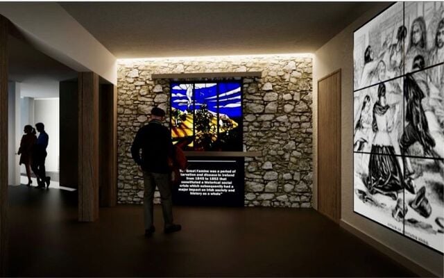Artist Rendition: Entryway to the new museum facility in Fairfield, Connecticut.