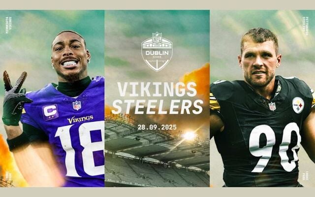 NFL\'s Vikings V Steelers will hit Dublin\'s Croke Park this fall.