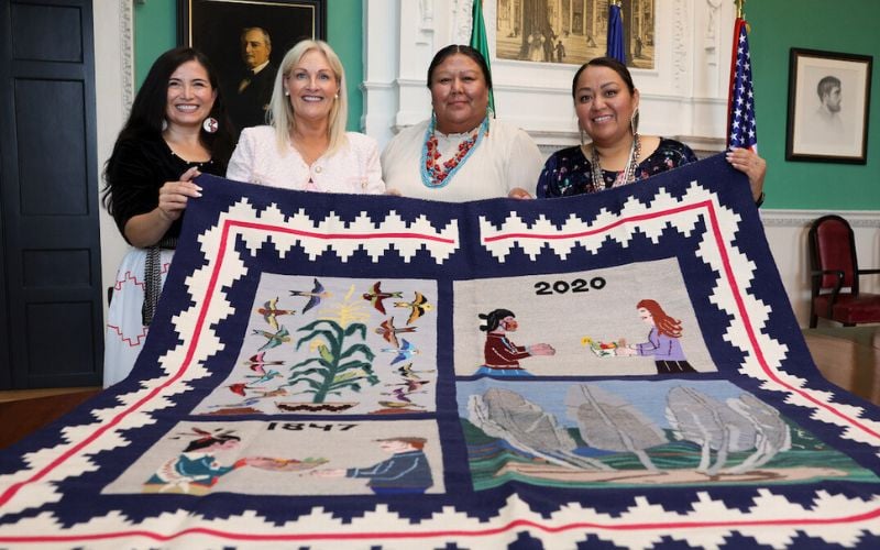 An enduring bond: Navajo rug gifted to people of Ireland in appreciation for pandemic aid