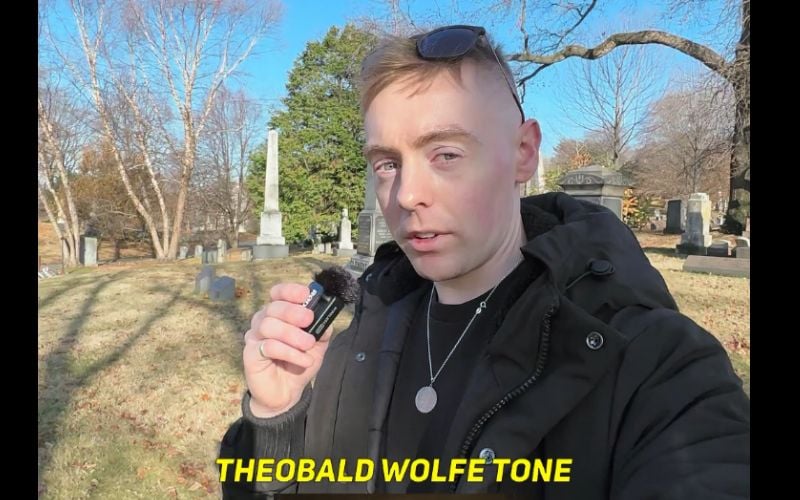 WATCH: Irish history expert visits Theobald Wolfe Tone's relatives' graves in Brooklyn