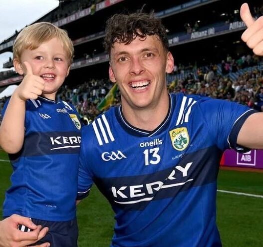 Kerry's David Clifford shares heartwarming moment with son Ógie after All-Ireland win