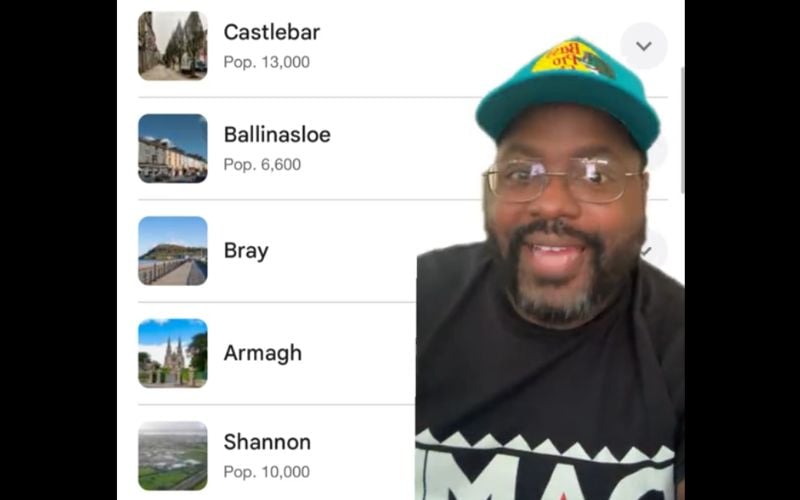 WATCH: Fans left in stitches as American comedian tries to pronounce Irish towns