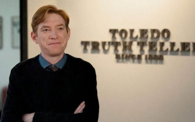 Domhnall Gleeson as Ned Samson in \"The Paper.\"