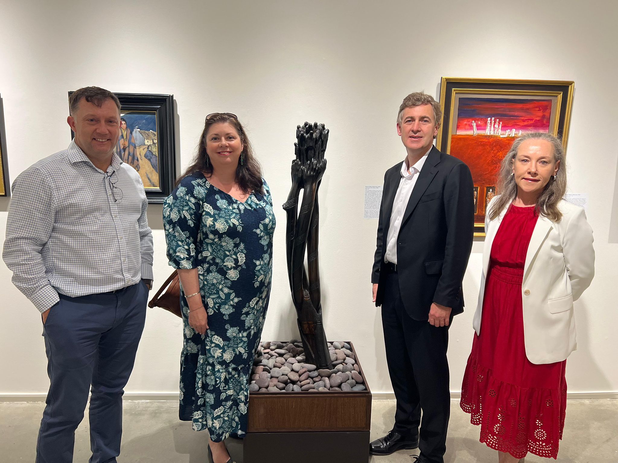 Irish Senate Speaker Mark Daly Visits Connecticut for Powerful Great Hunger Exhibition