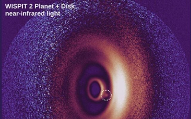  Galway astronomers have discovered WISPIT 2b, a newly forming gas giant embedded in a dazzling multi-ringed dust disk around a young, Sun-like star. 