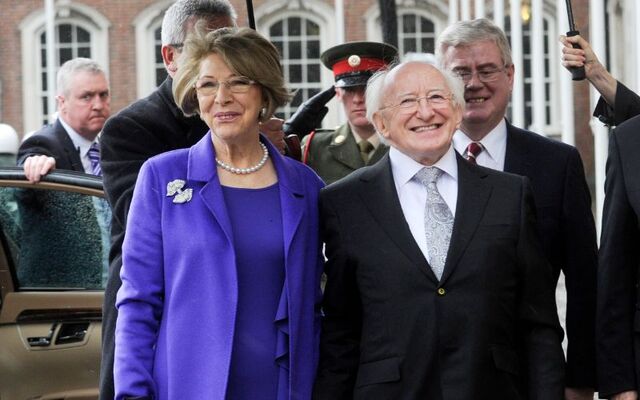 Sabina and President Michael D Higgins.