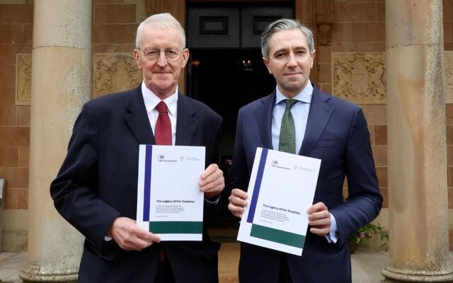 September 19, 2025: Northern Irealnd Secretary of State Hilary Benn and Ireland\'s Tanaiste Simon Harris upon the publication of the new Joint Framework to address the legacy of The Troubles.