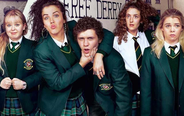 The cast of Derry Girls.