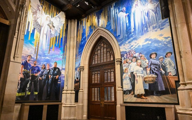 Irish immigrants, Apparition of Knock celebrated in new St. Patrick's Cathedral mural