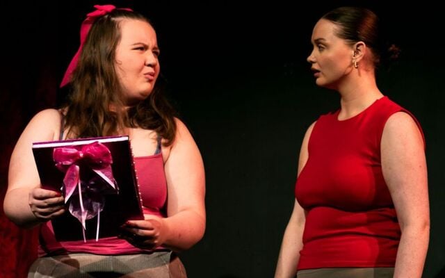Trudy Nolan and Caitlin Connolly in \"That\'s Soo Povo.\"