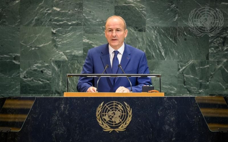 WATCH: Taoiseach urges two-state solution for Israel and Palestine in UN address