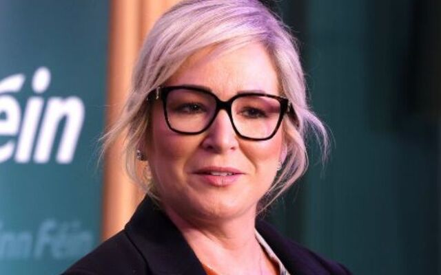 Michelle O\'Neill, First Minister of Northern Ireland and Vice President of Sinn Fein, pictured here in Dublin in February 2025.