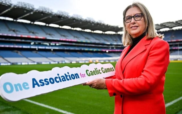 Mary McAleese photographed at Croke Park.