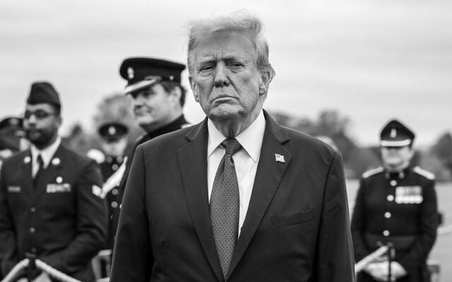 US President Donald J Trump during his State visit to the UK in Sept 2025.