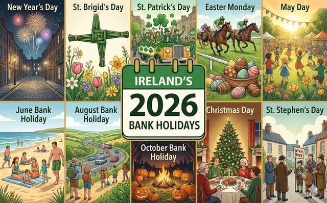 The 2026 Bank Holidays.