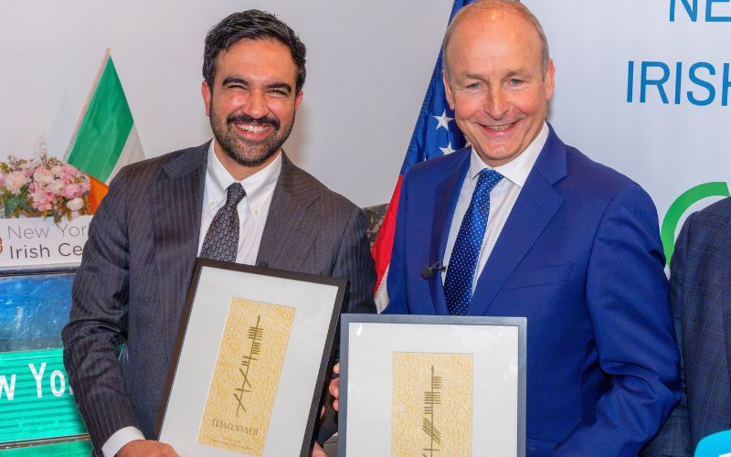 The Irish American artist who crafted Ogham gifts for Micheál Martin and Zohran Mamdani