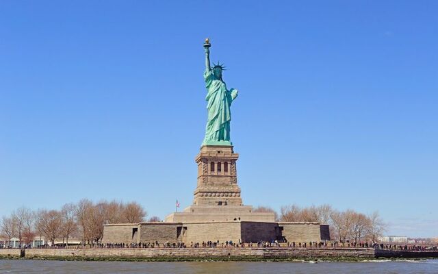 The Statue of Liberty.