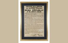 Rare 1916 Proclamation saved by a woman of the Rising goes on display in Boston