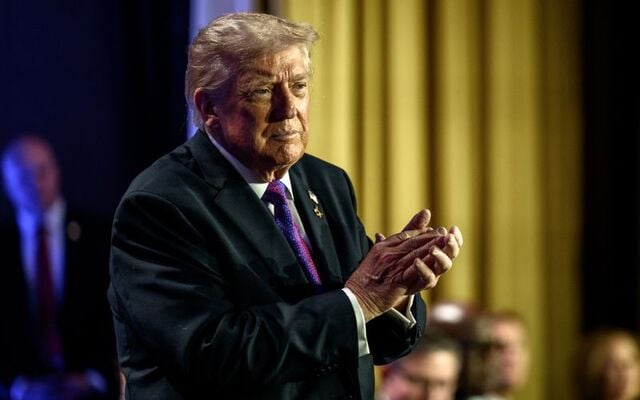 President Donald Trump delivers remarks at the National Prayer Breakfast, Thursday, February 5, 2026, at the Washington Hilton in Washington, D.C.