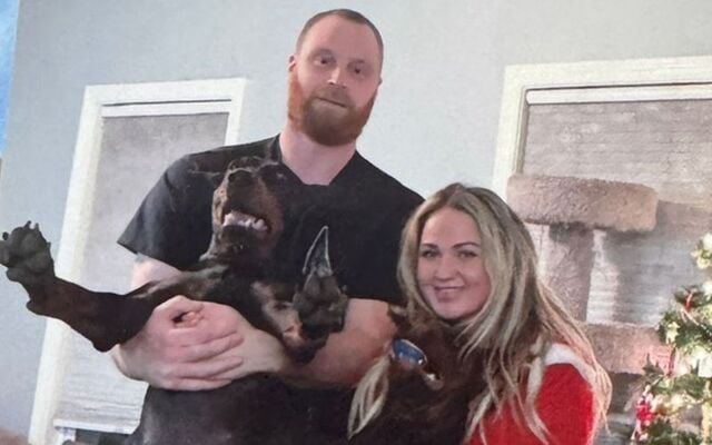 Seamus Culleton and his American wife, Tiffany.