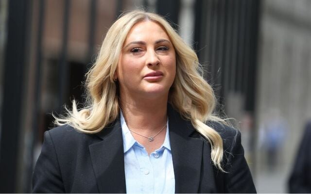 July 2025: Nikita Hand leaving the High Court today, following the decision of Ireland’s Court of Appeal to deny Conor McGregor\'s appeal.