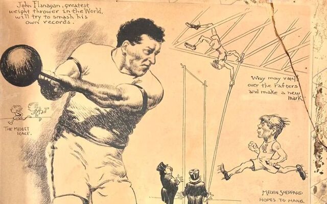 Caricatures of Irish Olympians.