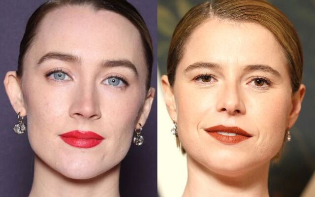 Irish stars Saoirse Ronan (L) and Jessie Buckley (R).