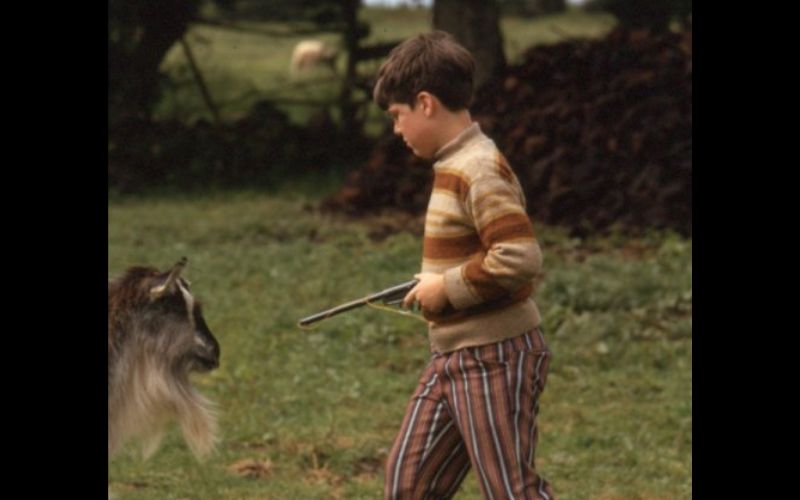 Kieran settles the score with our grandmother's goat in Roscommon